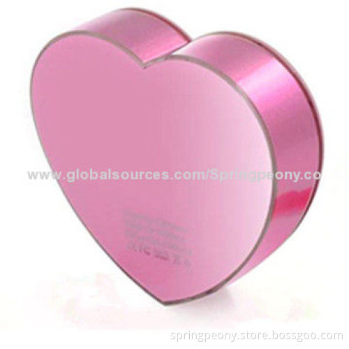 Valentines Gift Heart-shaped, Portable Mini Power Banks with 5,200mAh